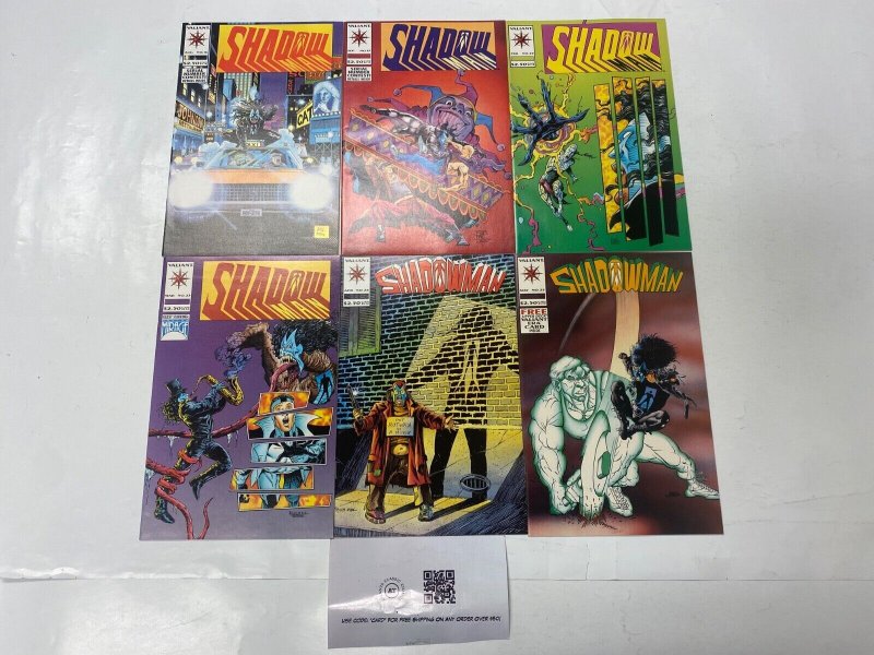 6 ShadowMan VALIANT comic books #16 17 22 23 24 25 32 KM34