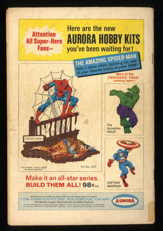 Fantastic Four #58 GD/VG 3.0 Doctor Doom!