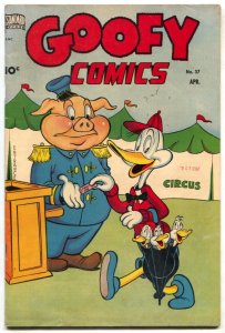 Goofy #37 1950- circus cover- funny animals VG/F