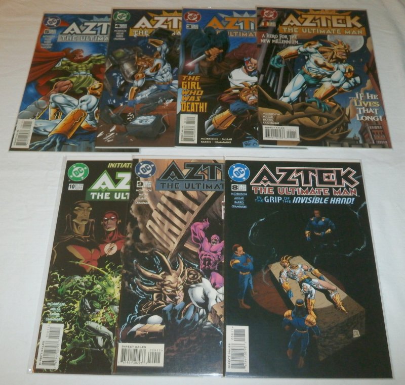 Aztek  : The Ultimate Man    vol. 1   #1,3-5,8-10 (set of 7)