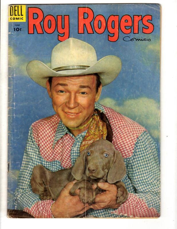 Roy Rogers Comics # 90 VG Dell Golden Age Comic Book Cowboy Western Photo JL10