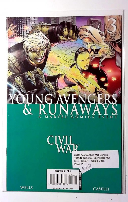 Civil War Young Avengers & Runaways #3 (2006) Marvel Comics 1st Print Comic Book