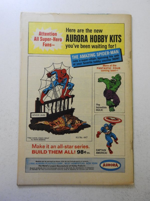 The Avengers #35 (1966) VG+ Condition stain bc, centerfold detached top staple