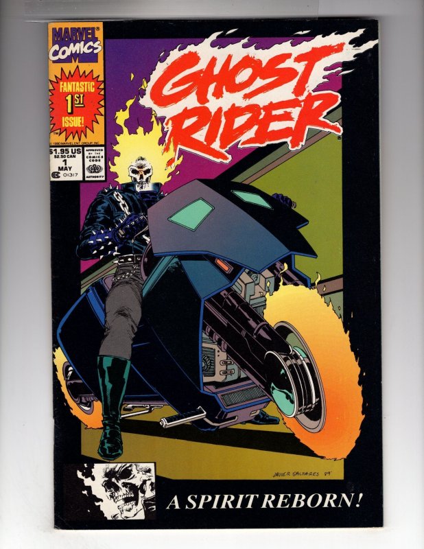 Ghost Rider #1  (1990)  VF+  / EBI#3