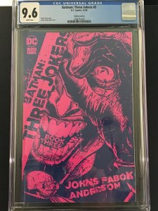 Batman : Three Jokers #3 9.6 CGC cover B 1:25 Ratio Retailer Incentive