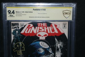 Punisher #102 - Chuck Dixon Sketch - CBCS Witnessed Signature 9.4 - 1995 