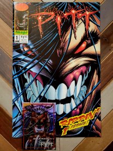 Pitt #1 First Issue (Image 1993) 1st Appearance By Dale Keown + Trading Card VF-