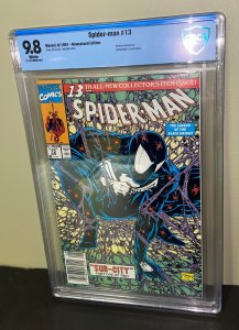 Spider-Man #13 ( CBCS 9.8 NM-MT / Newsstand) Todd McFarlane /  August 1991