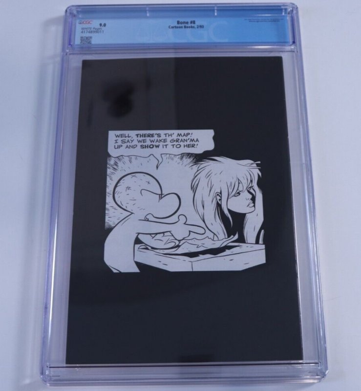 Bone #8 CGC 9.0 1st Print Jeff Smith Cartoon Books 1993 Red Dragon