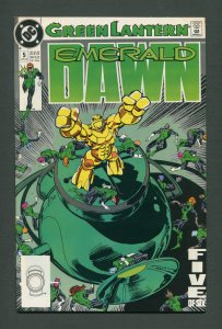 Green Lantern Emerald Dawn #5  / 9.2 NM- 9.4 NM  / April 1990