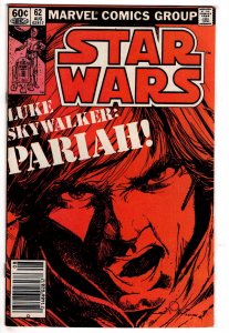 Star Wars #62 (1982) Marvel Comics - Luke Skywalker