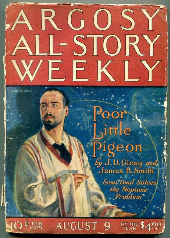 Argosy All-Story Weekly August 9 1924- Semi Dual- Modest Stein- Ray cummings