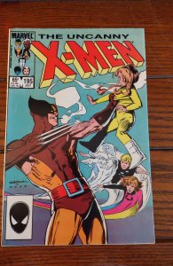 The Uncanny X-Men #195 (1985) VF- 7.5 Wolverine Storm Cyclops Power Pack