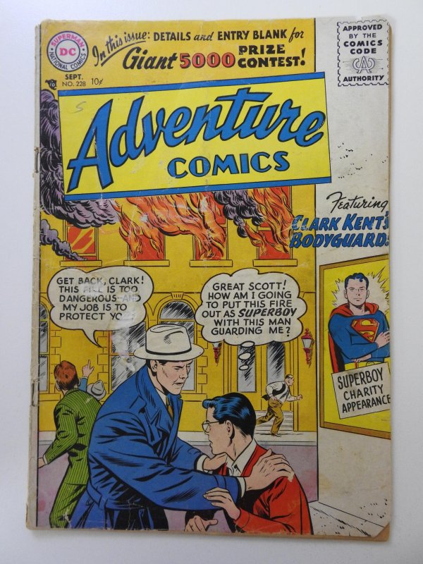 Adventure Comics #228 (1956) Starring Superboy! Solid GVG Condition!