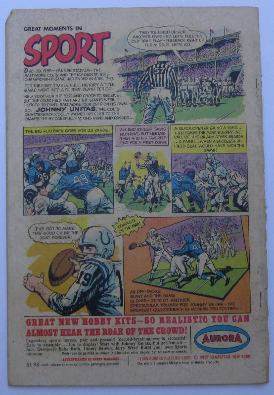 Blackhawk #215 (Dec 1965, DC), G condition (2.0)