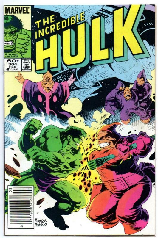 HULK #304, VF/NM, Incredible, Bruce Banner, U-Foes, 1968 1985, Marvel