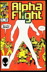 ALPHA FLIGHT #25-MARVEL COMICS-MUTANTS! NM