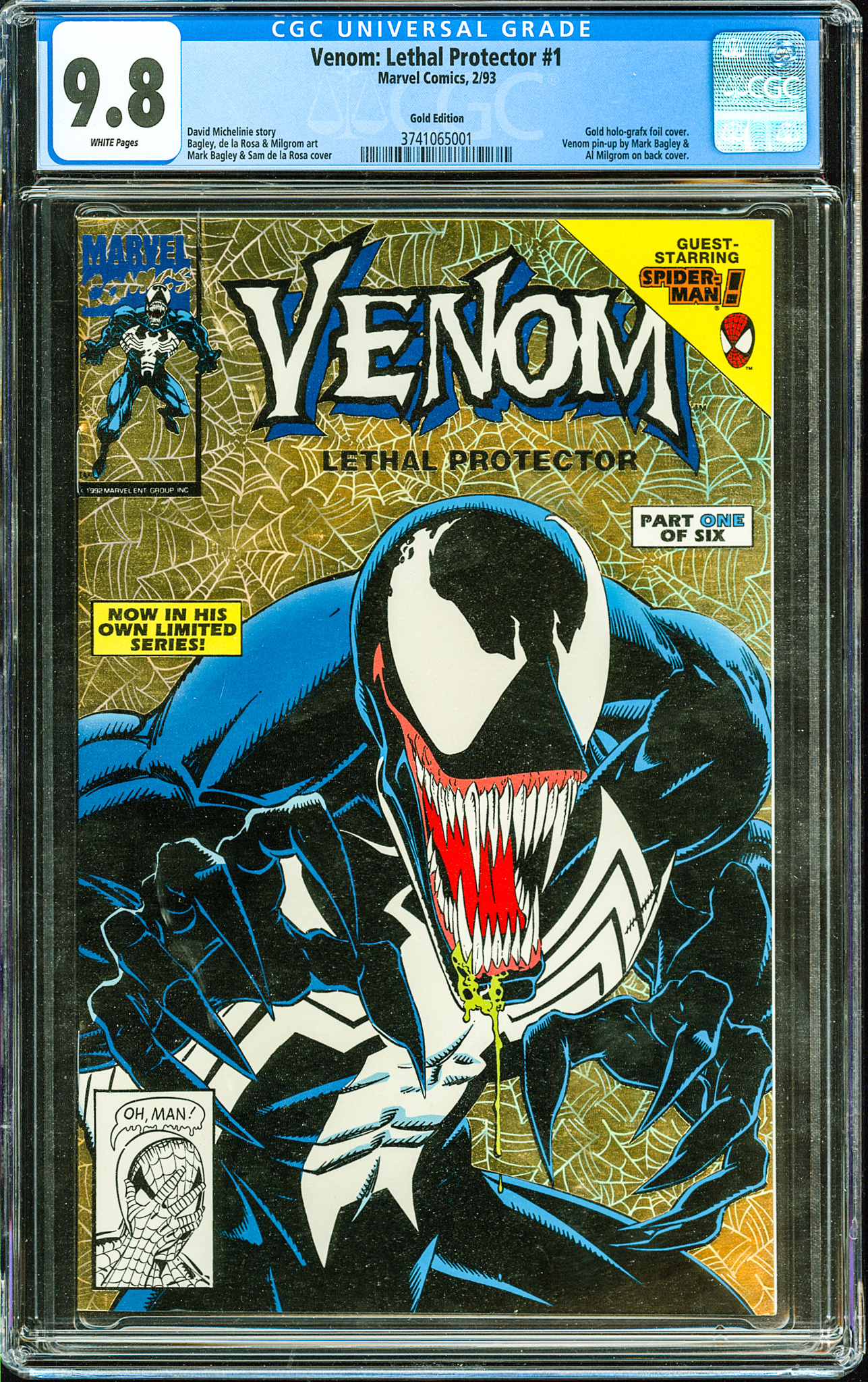 Venom: Lethal Protector #1 (1993) CGC Graded 9.8 - GOLD HOLO-FOIL COVER! |  Comic Books - Modern Age, Marvel, Venom, Superhero