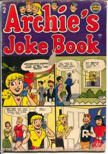 Archie's Joke Book #2 1954-Betty-Veronica-Bob Montana art-G