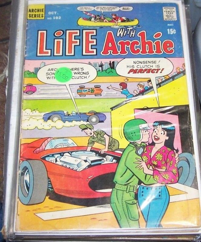 LIFE WITH ARCHIE #102  1971, Archie COMICS   JUGHEAD VERONICA BETTY riverdale tv