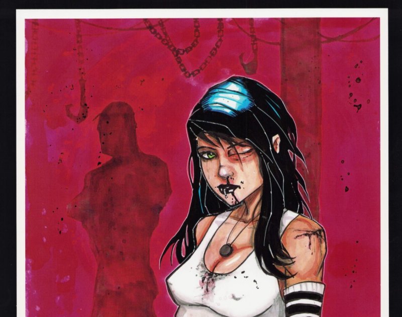 RAZOR FIGHT CLUB by Everette Hartsoe SIGNED 11 x 17 Print