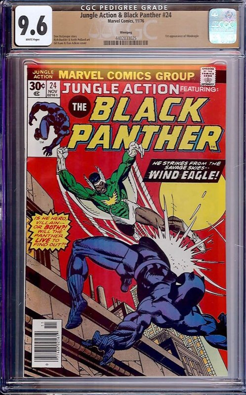 Jungle Action & Black Panther #24 (Marvel, 1976) CGC 9.6