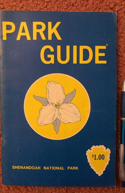 1982 Shenandoah national Park guide, 36p,exc.cond