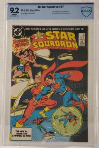 New CBCS Slab! All-Star Squadron #37 - CBCS 9.2 -  Superman/Shazam Fight