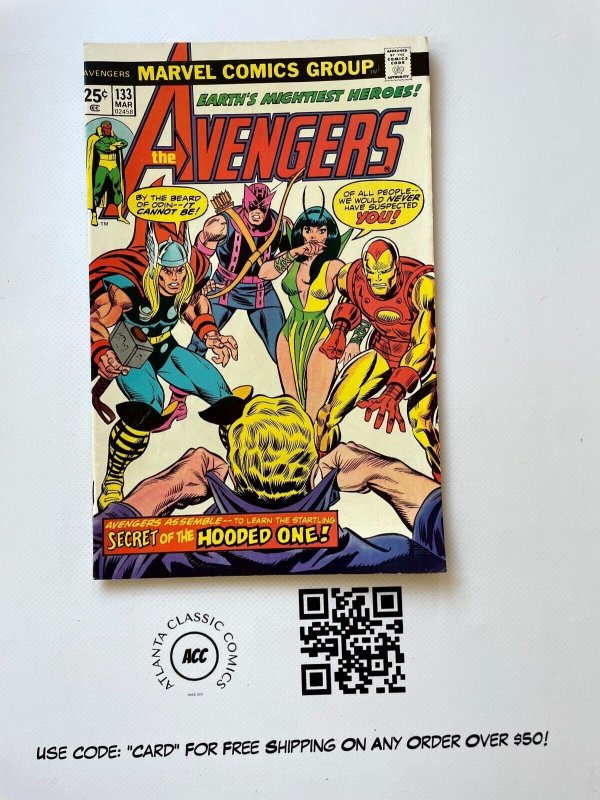 Avengers #133 VF/NM Marvel Comic Book Hulk Thor Iron man Captain America 12 J887