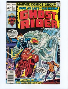 Ghost Rider #23  (1977) 1st appearance and origin of Aqueduct aka Water Wizard