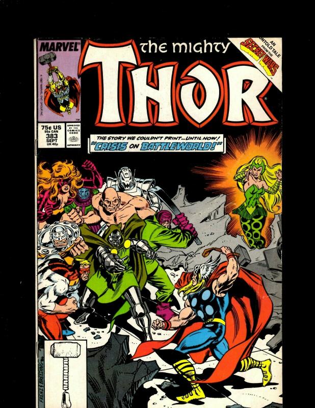 6 The Mighty Thor Marvel Comic #329 382 383 457, Annual #11, Annual #14 J344