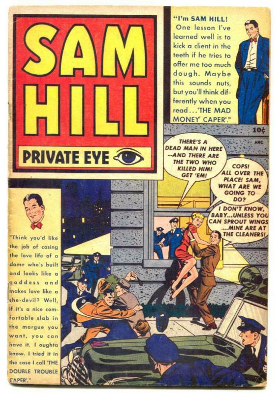 Sam Hill Private Eye #1 1950- Golden Age crime comic VG