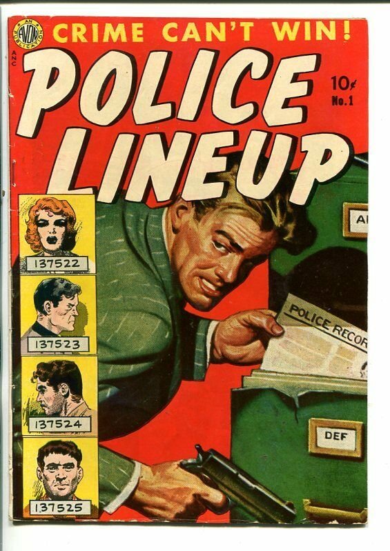 POLICE LINEUP #1-1951-WALLY WOOD-SOUTHERN STATES PEDIGREE-vf minus