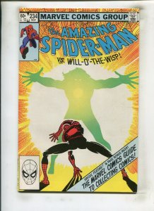 AMAZING SPIDER-MAN #234 (9.2) THE MARVEL COMICS GUIDE TO COLLECTING!! 1982