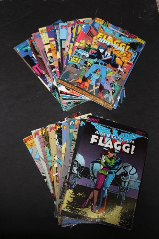 LARGE LOT! First Comics AMERICAN FLAGG! 24 Comics ~Includes Special#1 VF (HX748)