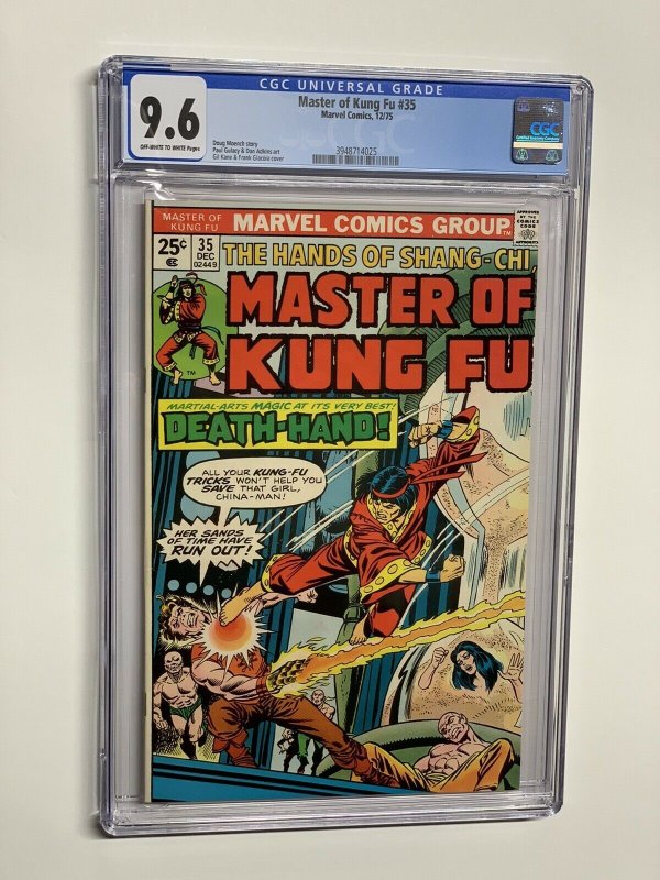 Master of Kung Fu 35 cgc 9.6 ow/w marvel 975