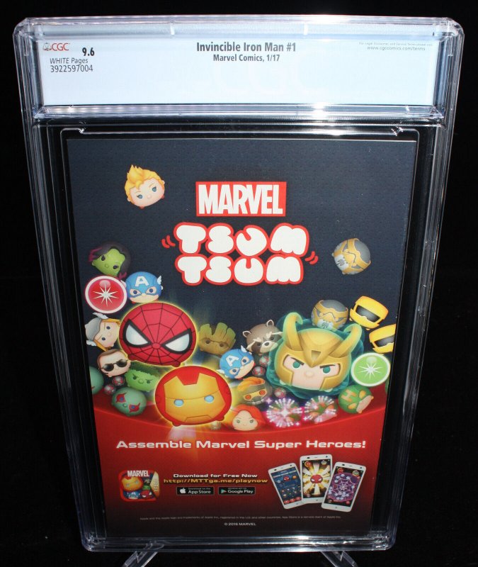 Invincible Iron Man #1 (CGC 9.6) Riri Williams Ironheart - 2017
