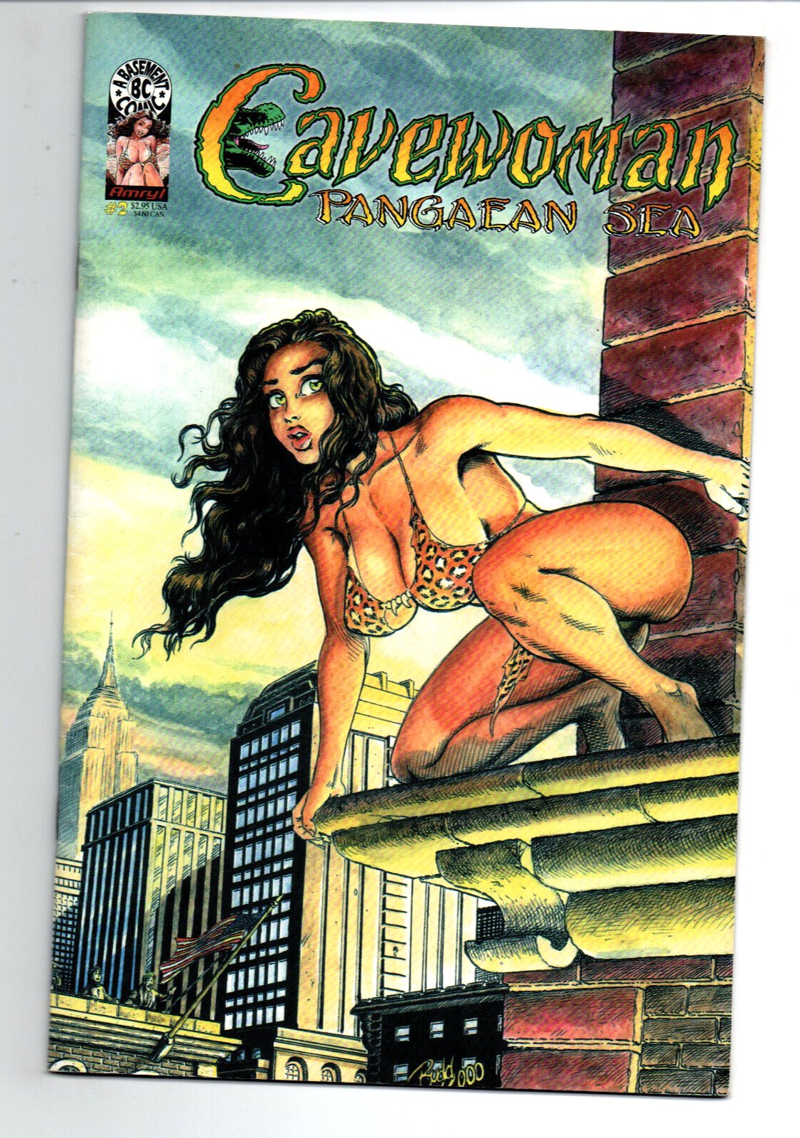 Cavewoman Pangaean Sea 2 Basement Comics Budd Root 2001 Vf Comic Books Modern Age 9169