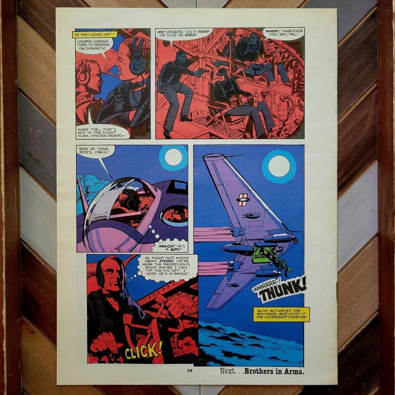 ACTION FORCE #2 (Marvel UK 1987) GI JOE Cut & Run High Grade SNAKE EYES