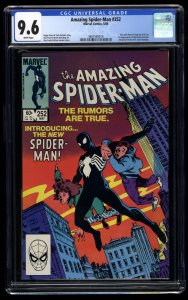 Amazing Spider-Man #252 CGC NM+ 9.6 White Pages 1st Black Costume!