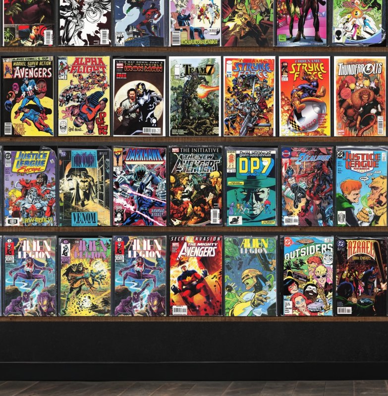 Huge Lot 150+ Comics with X-Force, Alien Legion, The Uncanny X-Men & More!
