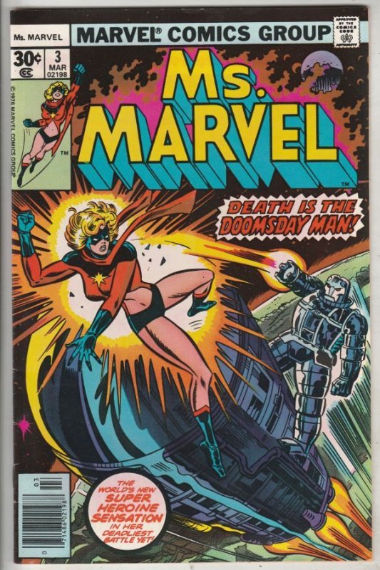 Ms. Marvel #3 (Mar-77) NM- High-Grade Ms. Marvel