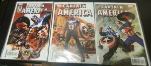 3PC CAPTAIN AMERICA LOT (9.0) #40-42, HIGH GRADE!! 2008