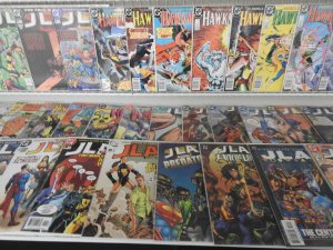 Huge Lot of 150+ Comics W/ JLA, Detective Comics, Hawkman Avg. VF- Condition!