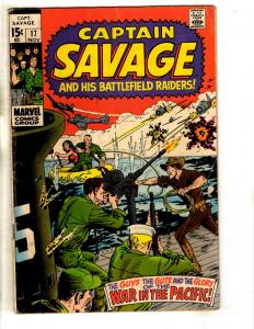 Captain Savage # 17 VG Marvel Comic Book War Series Raiders FH2
