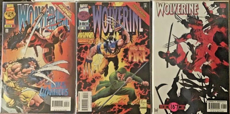 WOLVERINE 6 BOOK LOT #102-107  MARVEL ELEKTRA FEATURED IN 3 ISSUES NM CONDITION 