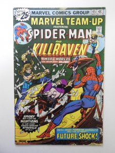 Marvel Team-Up #45 (1976) VG- Condition! MVS intact! Moisture wrinkle