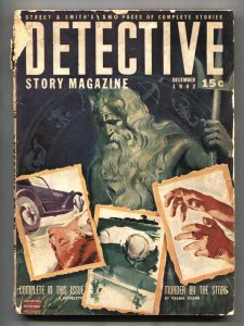 Detective Story 12/1942-Sidney Waldo-Crime cover-Pulp Magazine