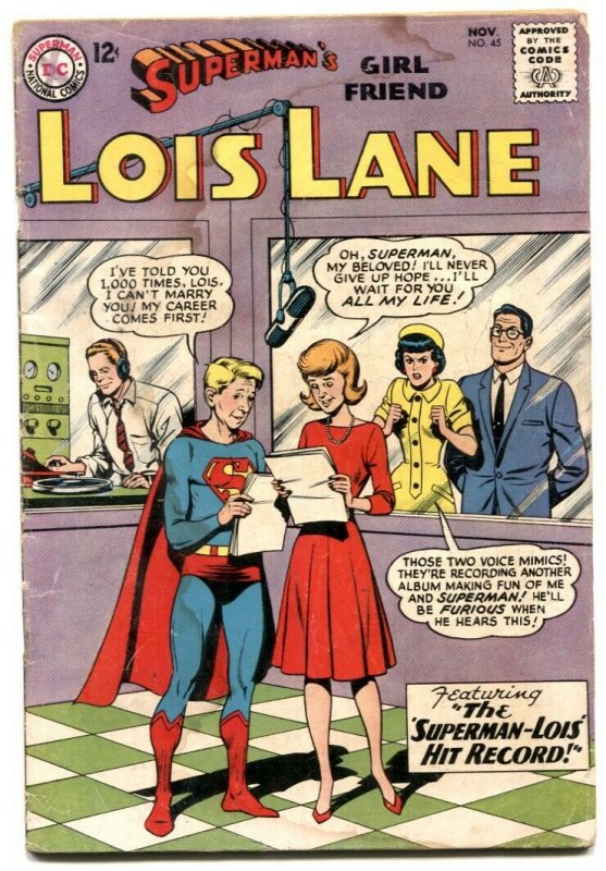 Superman's Girl Friend Lois Lane #45 1963- reading copy