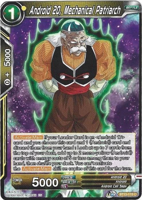 Dragon Ball Super CCG - Supreme Rivalry - Android 20 Mechanical Patriarch